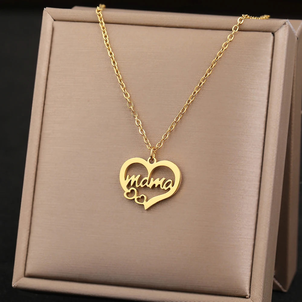 Ожерелья из нержавеющей стали с надписью Love Queen Crown нежный чокер подвесками