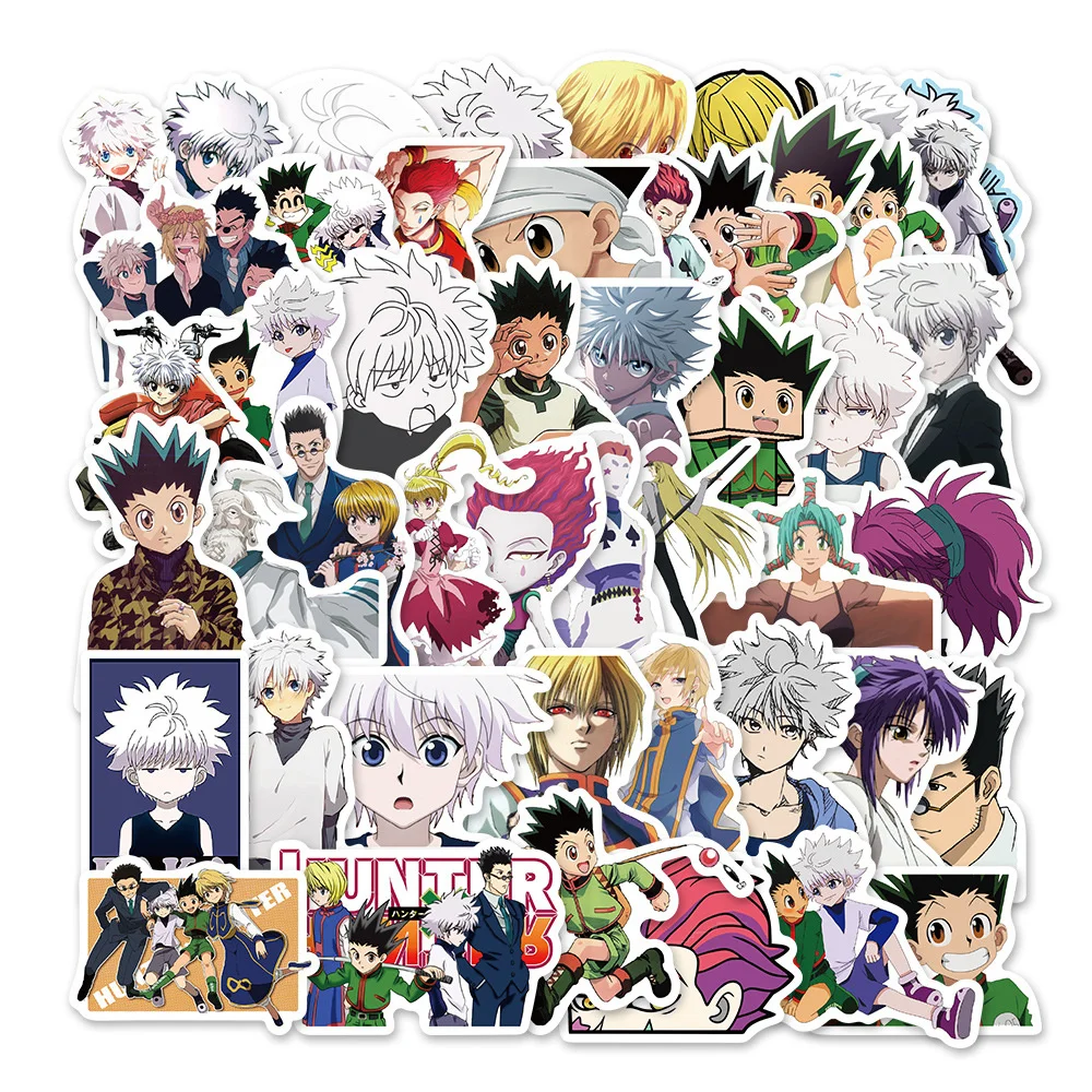 10/30/50PCS Japan Anime HUNTER×HUNTER GON FREECSS Killua Sticker Toy Luggage Laptop Skateboard IPad Gift Wholesale - купить по