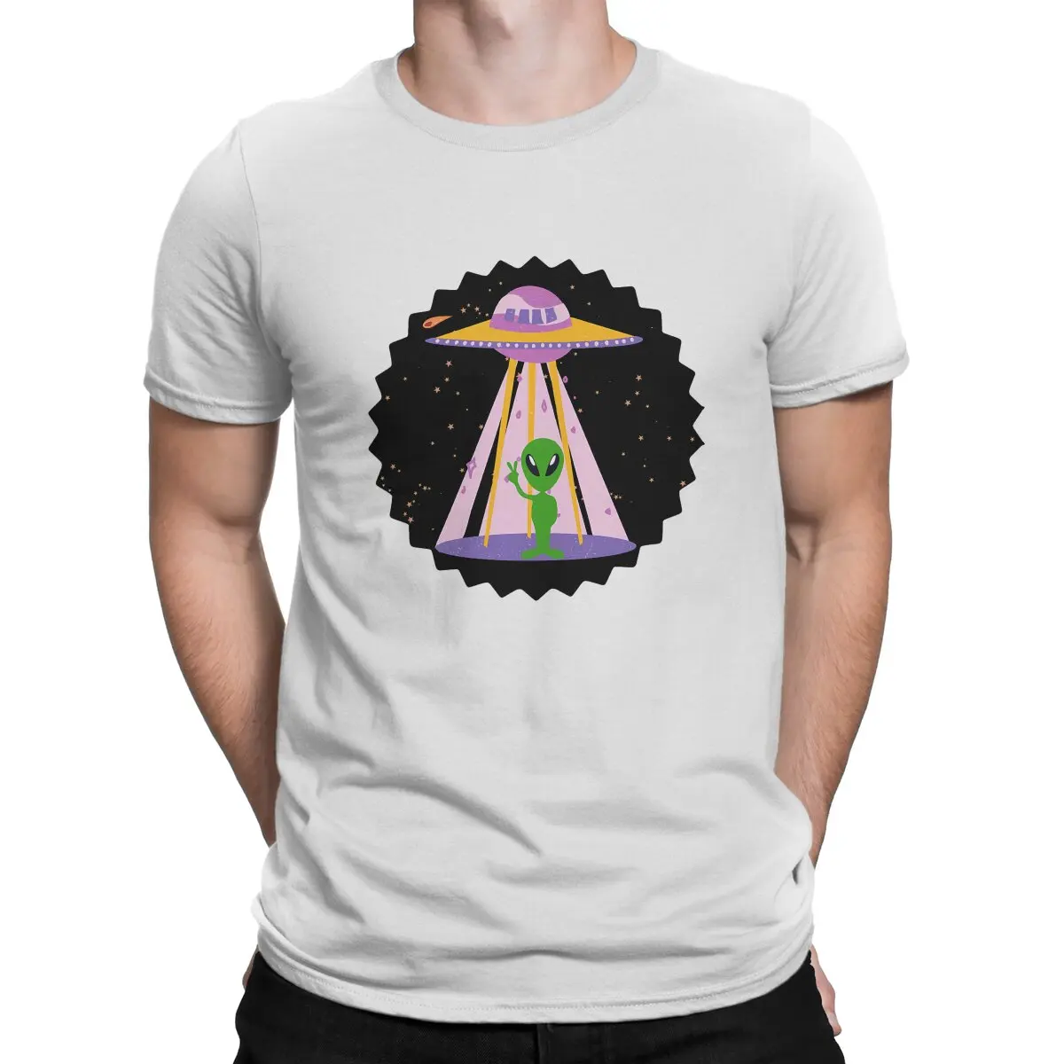 

By UFO Style Polyester TShirt Alien Comfortable Hip Hop T Shirt Stuff