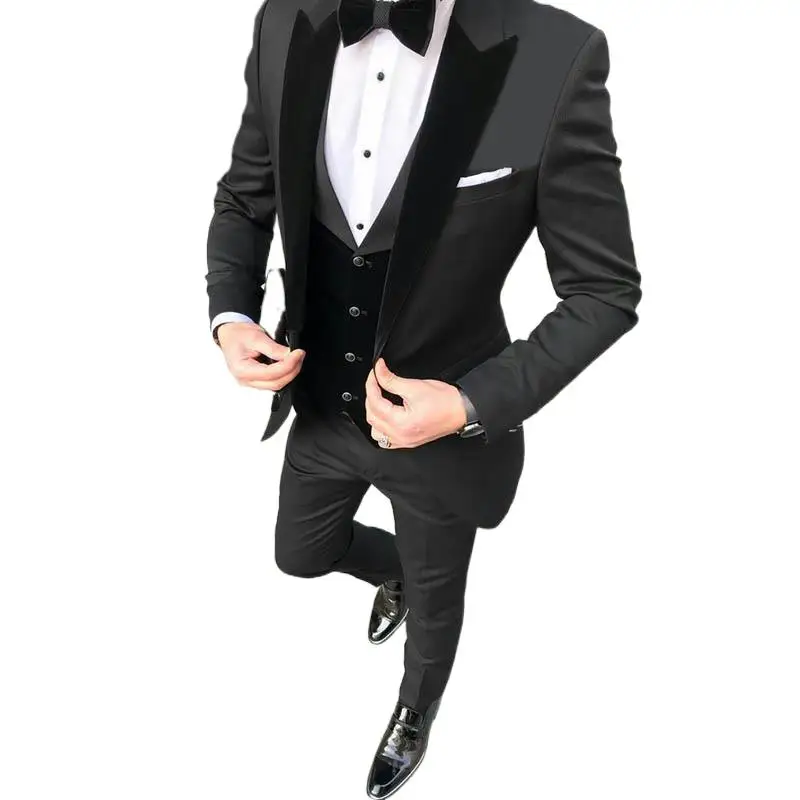 

Three - Piece Suit Shawl Lapel Latest Coat Pant Designs White Men for Wedding Suit Groom Blazer Tuxedo Slim Fit Costume