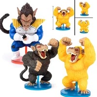 14cm dragon ball anime dbz gk gorilla orangutan goku great ape goku vegeta statues figurine model doll collection birthday gifts