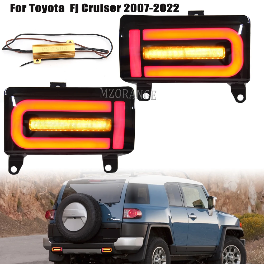 Светодиодный отражатель для заднего бампера Toyota Land Cruiser FJ 2007-2022 светильник тели