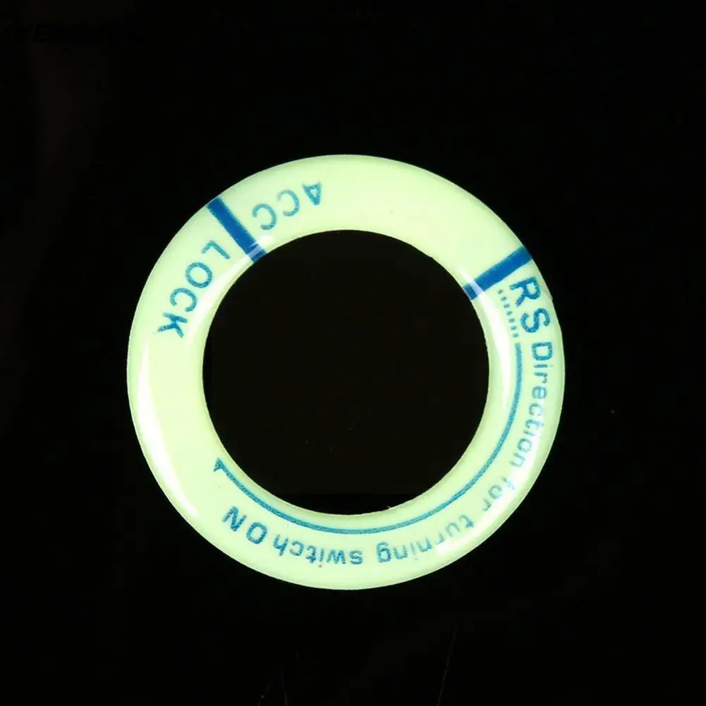 

Переключатель зажигания автомобиля, светящиеся наклейки, кольца, окружающее освесветильник, ночное украшение для автомобиля, мотоцикла, ун...