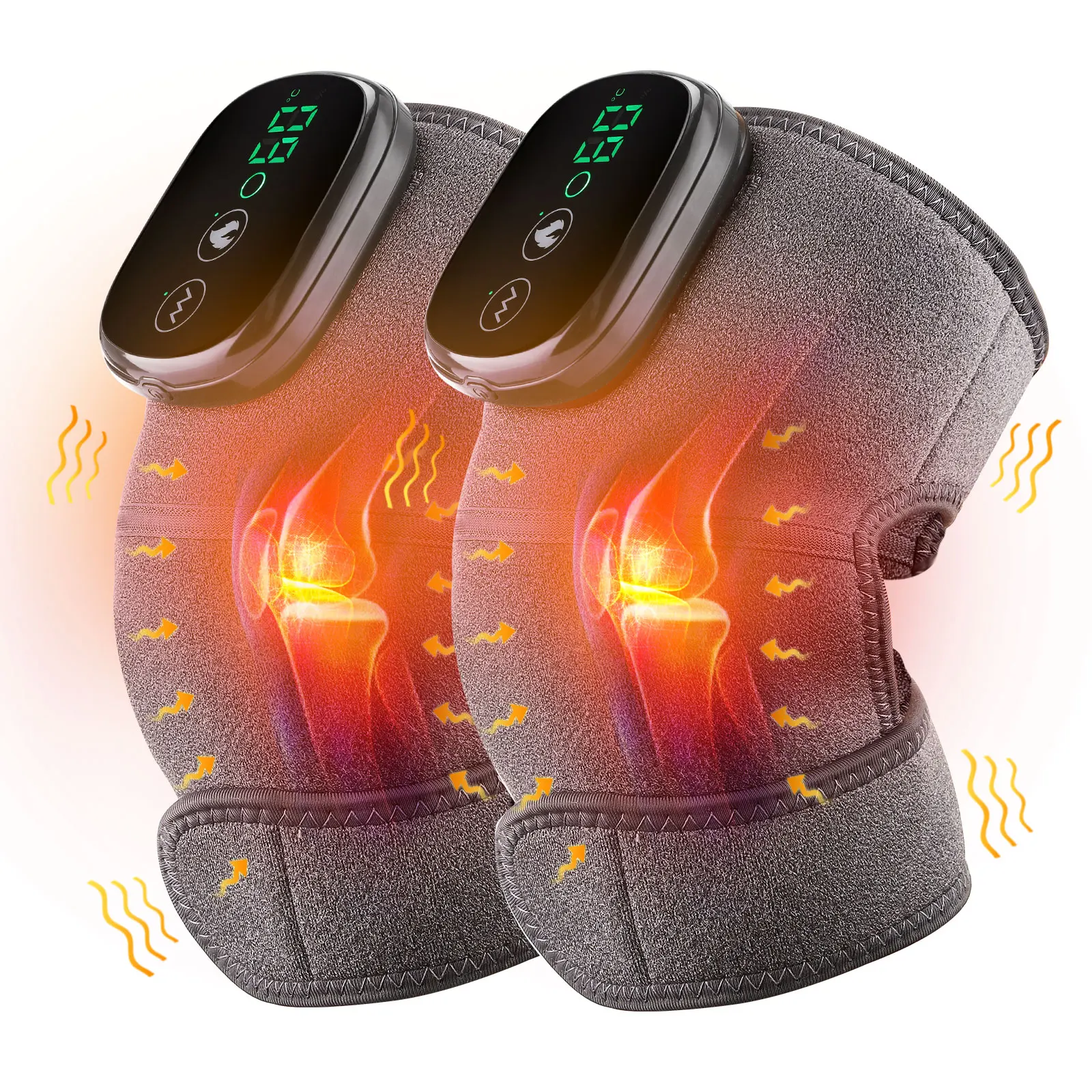

Thermal Knee Massager Electric Wireless Leg Joint Elbow Heating Vibration Massage Arthritis Therapy Pain Relief Knee Pad Support
