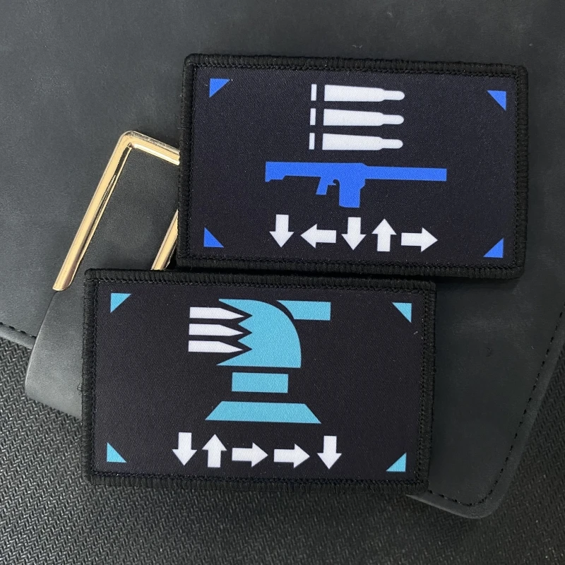 Значок для боевого духа Hell Diver 2 нашивки с вышивкой на руку одежды тактическая