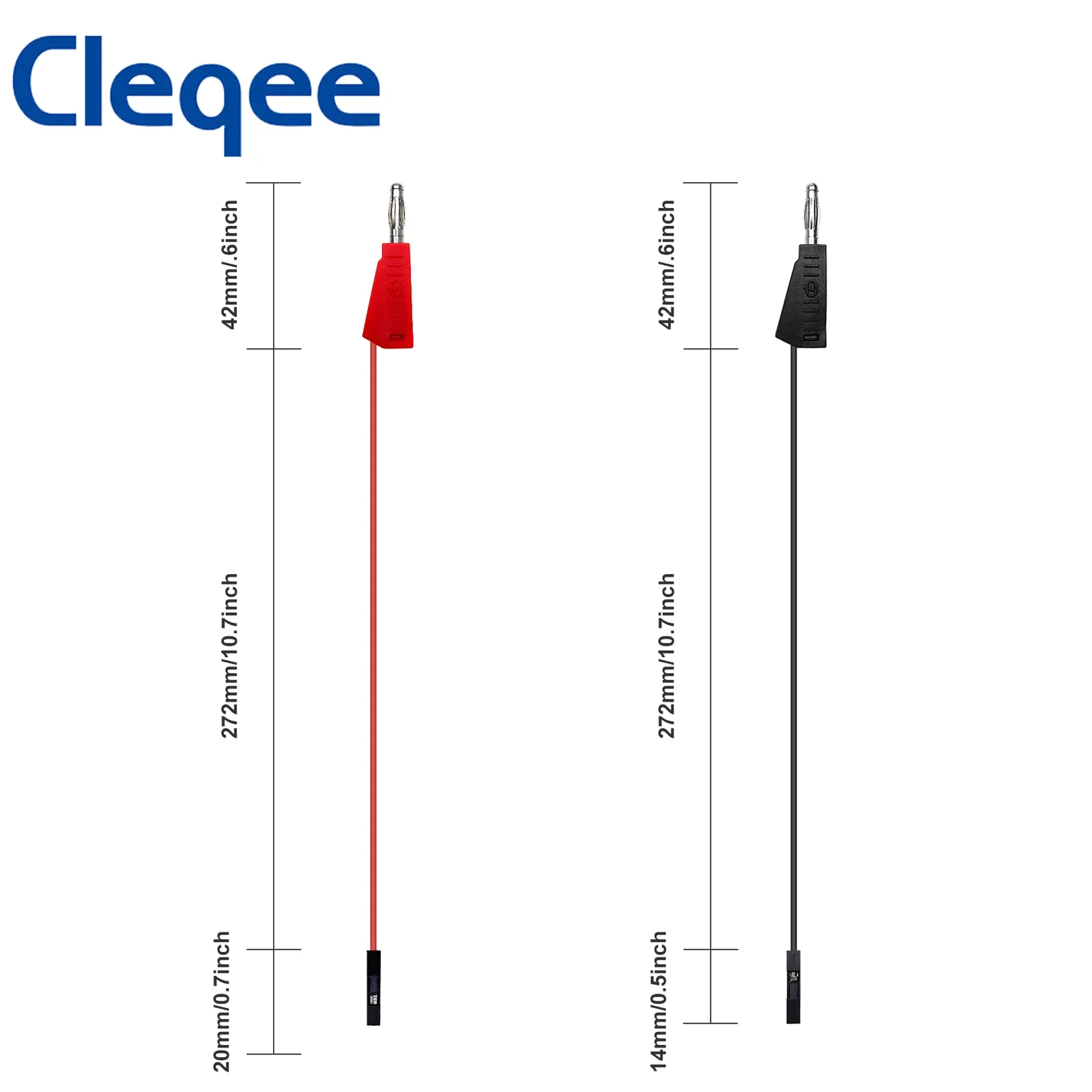 Cleqee P1530 10 шт. Dupont перемычка с женской головкой до 4 мм штабелируемой вилки типа «банан» для макетной платы PCB DIY Kit (art.: 3920ce7dd4df4) - 3920ce7dd4df4