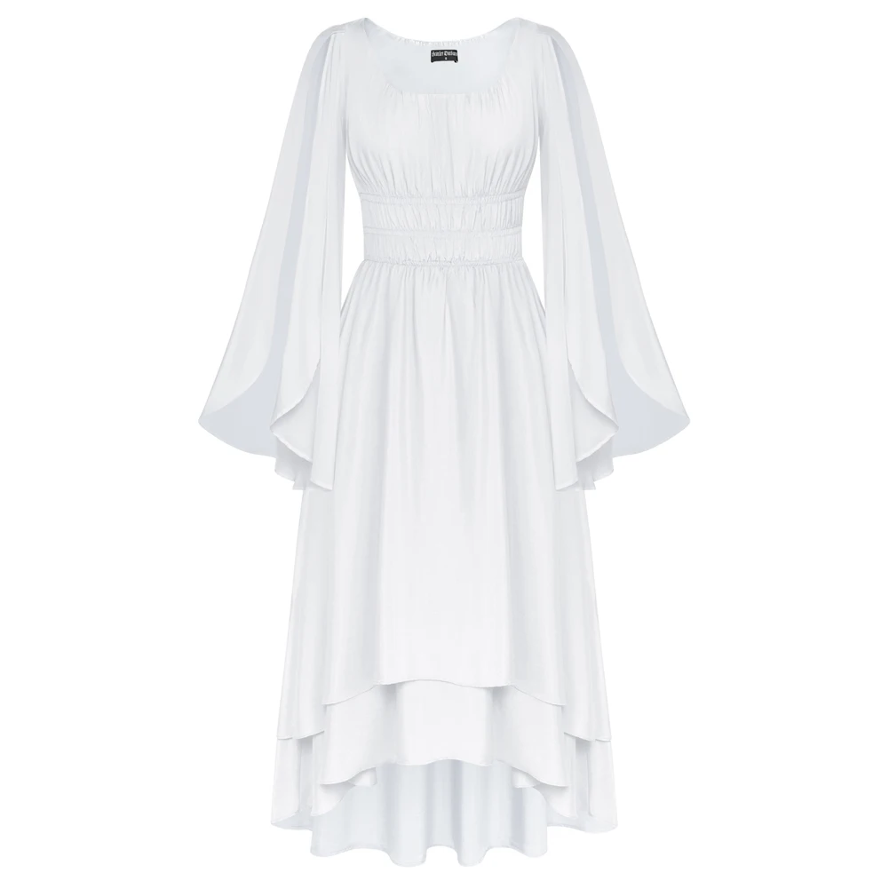 SD женское платье винтажное Ренессанс с эластичной резинкой на талии и длинным