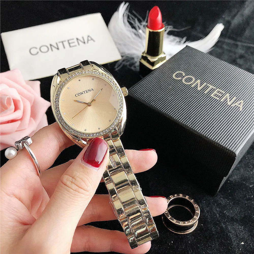 Relogio Feminino New Crystal Diamond watch luxury silver women's watch Fashion women's watch All Steel watch Clock Saat 2023