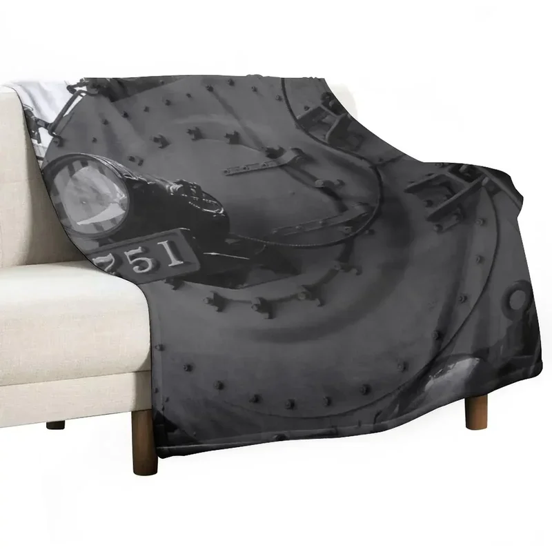 Одеяло с паровым двигателем 3751 мягкие пледовые одеяла в стиле сред