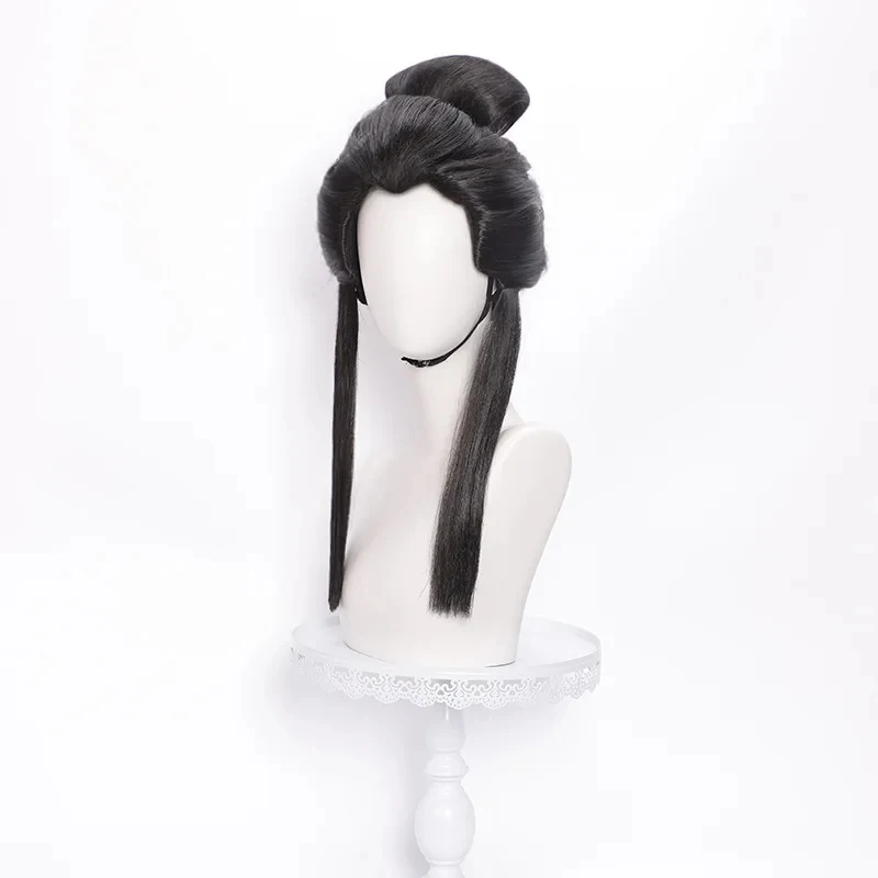 Парик для косплея Geisha Michiko из Identity V, «Янтарные слезы», черный пучок, в старинном стиле, парик Ханьфу для женщин, девушек, мужчин, для вечеринок, бесплатная доставка (art.: 3920dbf0bc33a) - 3920dbf0bc33a