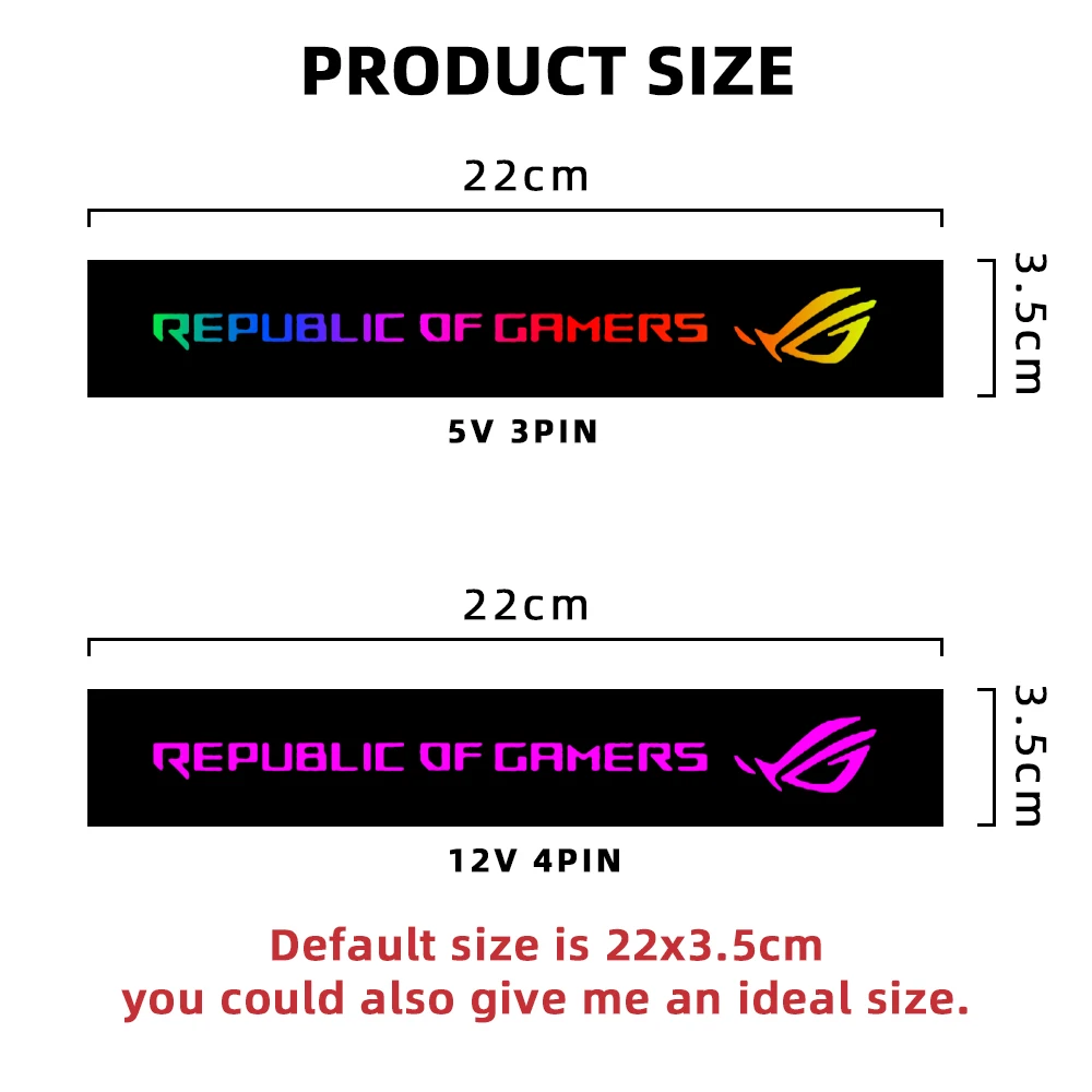 Украшение для видеокарты цвет под заказ Обложка VGA RGB GPU боковая панель