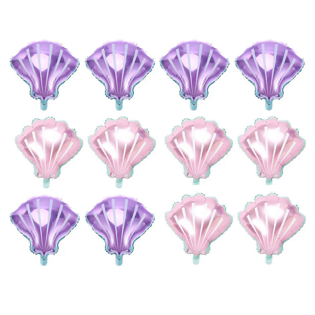 

Balloons Mermaid Party Balloonseabackdrop Decoration Shower Baby Birthday The Supplies Beach Summer Oceanshell Aluminum Shells