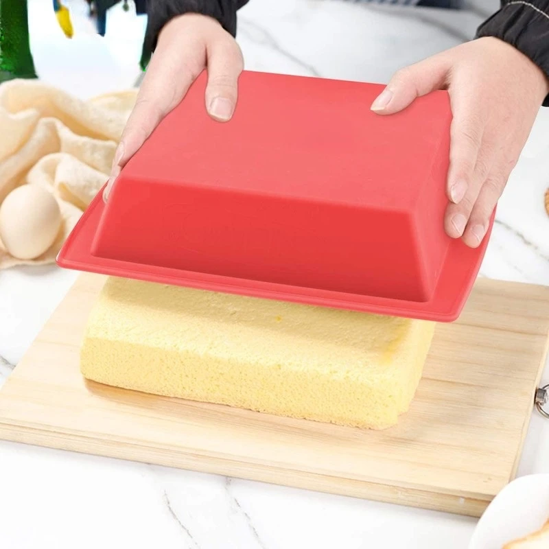 

Silicone Cake Mold Rectangle Pan Bakeware Moulds Bread Toast Candy Mold Form Bakeware Baking Dishes Pastry Tools Loaf Pans