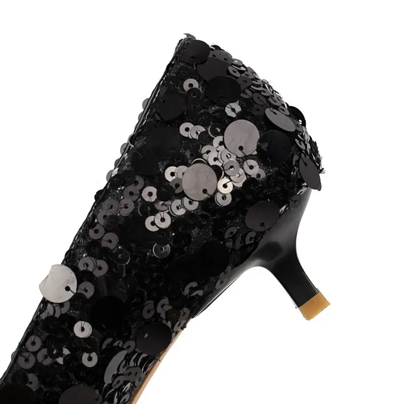 ASILETO Новый дизайн Женские туфли-лодочки из овчины с острым носком Маленький