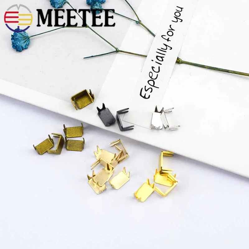 

50Pcs Meetee Zipper Stopper Non-slip Metal End Locks For 3# 5# 8# 10# Zipps DIY Instant Fix Zip Repair Kit Replacement Material