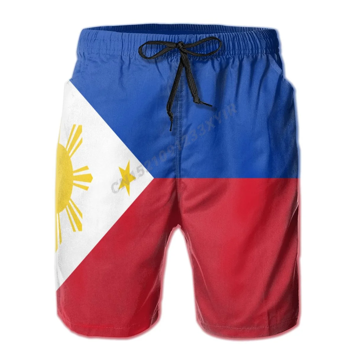 

Men's Philippines Flag Beach Pants Shorts Surfing M-2XL Polyester Swimwear Running