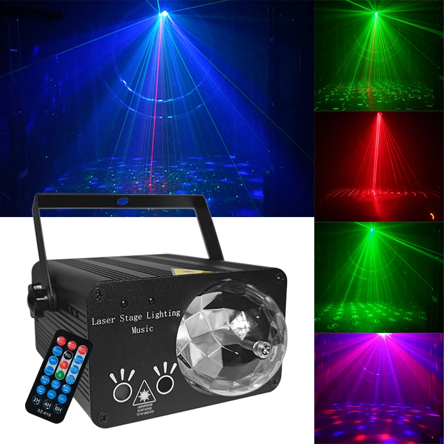 Bluetooth Remote Control LED Pattern Magic Ball Strobe Light Pattern Projector Stage Lighting Effect Disco DJ Party Light