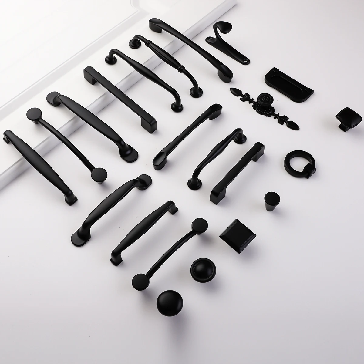 

Ручки для ящика, ручки для шкафа, ручки для шкафа, черные ручки для мебели, ручки для шкафа и кухонные ручки