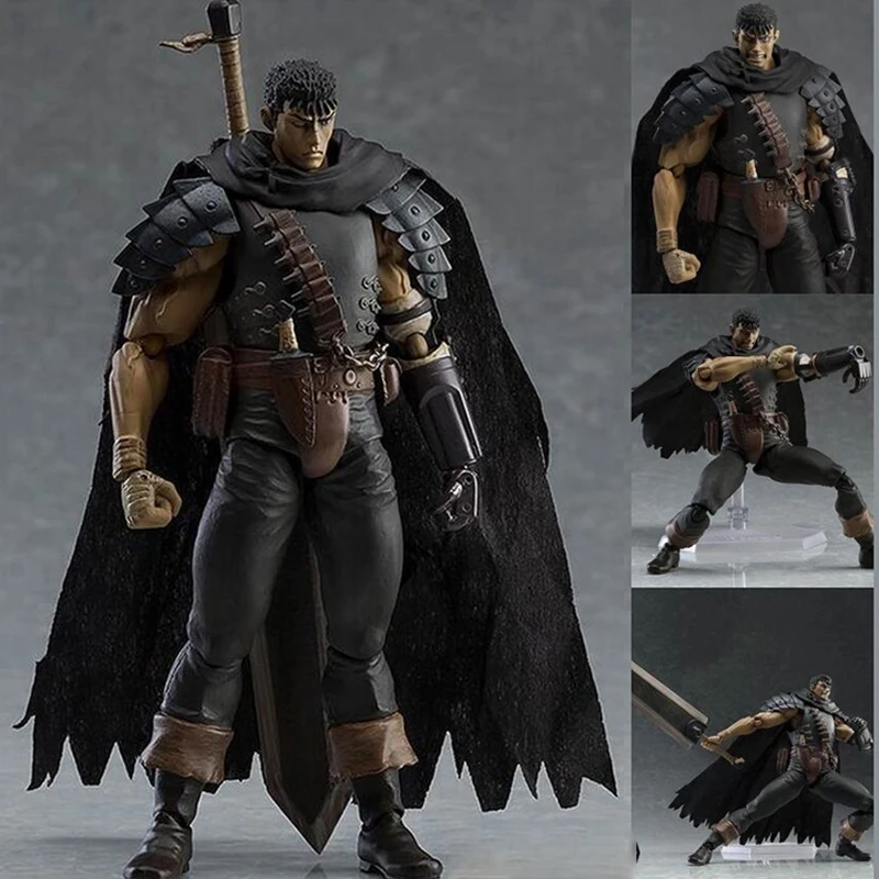 

Berserk Figma 359 Guts Black Swordsman Soldier Super Movable Joints DIY Assembly Anime Cartoon Action Figures 17cm Model Toy