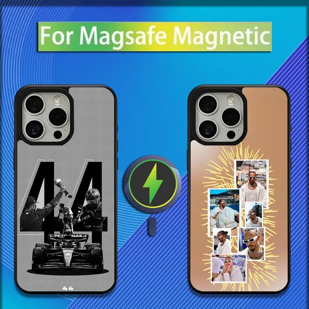 Rider L-Lewis Hamilton Phone Case For iPhone 16 15 14 13 12 11 Plus Pro Max Mini Magsafe Magnetic Wireless Charging