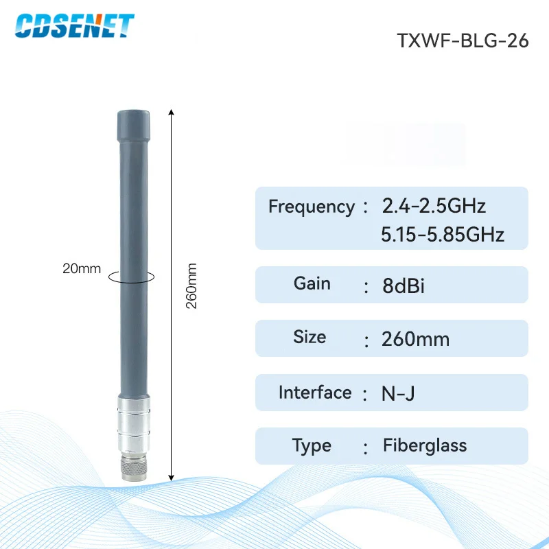 2.4G/5.8G Wifi Antenna CDSENET Fiberglass Antenna Panel Directional Antenna N-J Outdoor Waterproof  Long Range for Router Modem