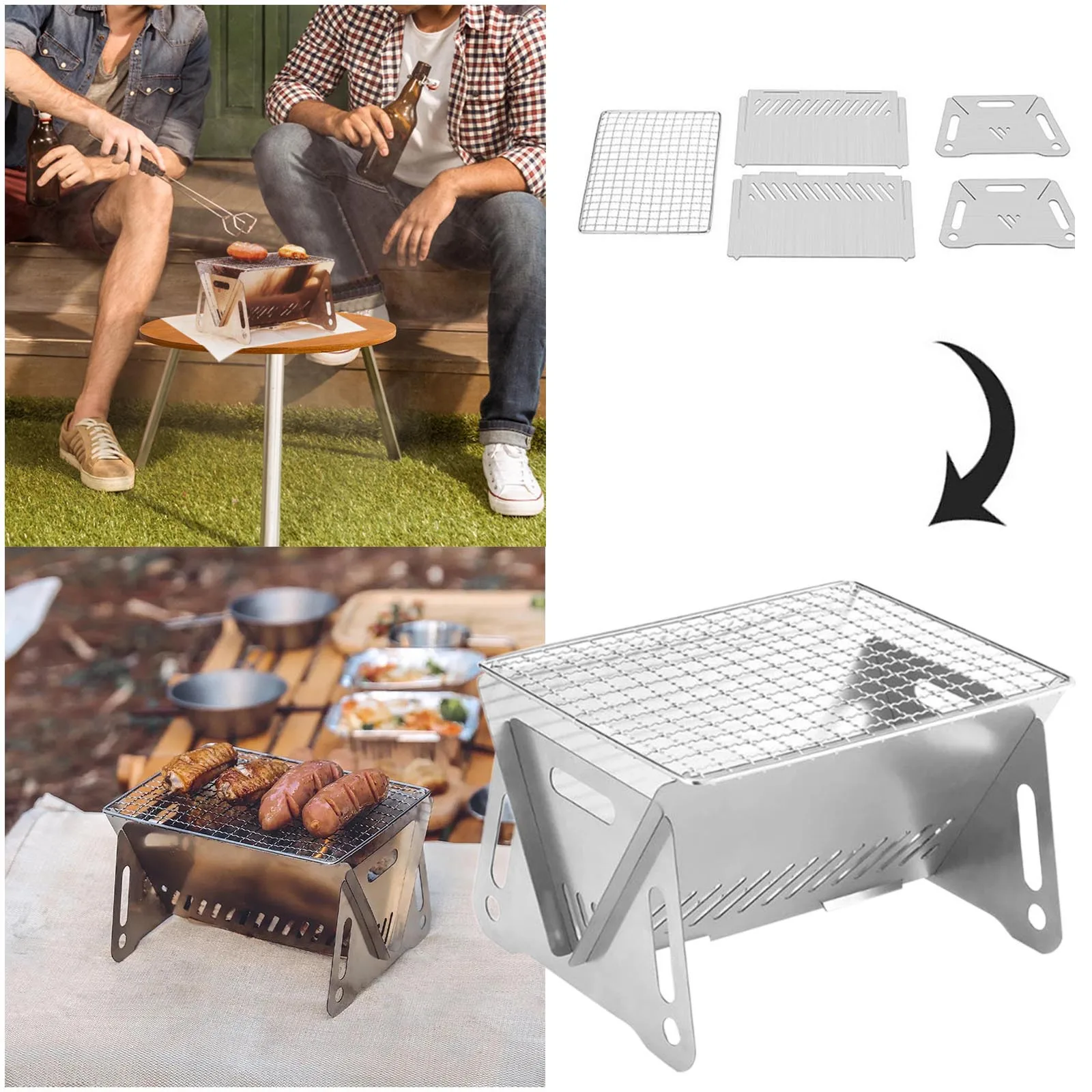 

Featherweight Foldable Camping Grill Instant Foldable And Easy To Carry Charcoal 75x25 Grill Cover 4x10 Speaker Grill Mk5 Grill