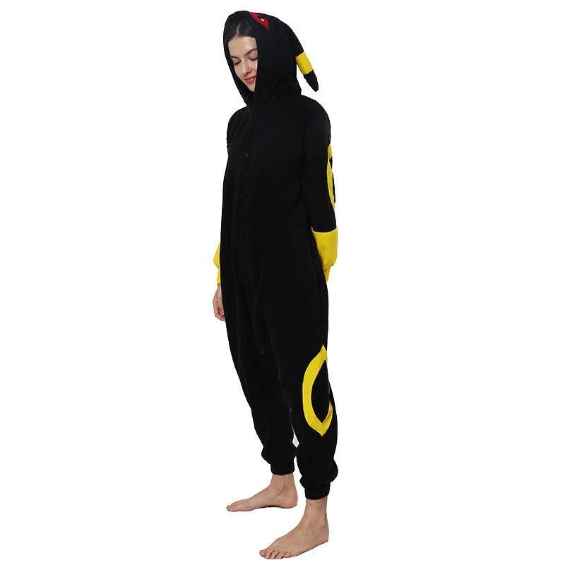 Pokemon Umbreon Cosplay CostumeWomen One-Piece Kigurumi Pajamas Onesie Halloween Christmas Full Body Pijama Men Anime Sleepwear |