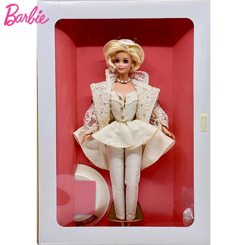

Original 90's Barbie Doll Uptown Chic Classique 1993 White Leather Fashion Limited Edition 1/6 Bjd Toys for Girls Sparkle Style