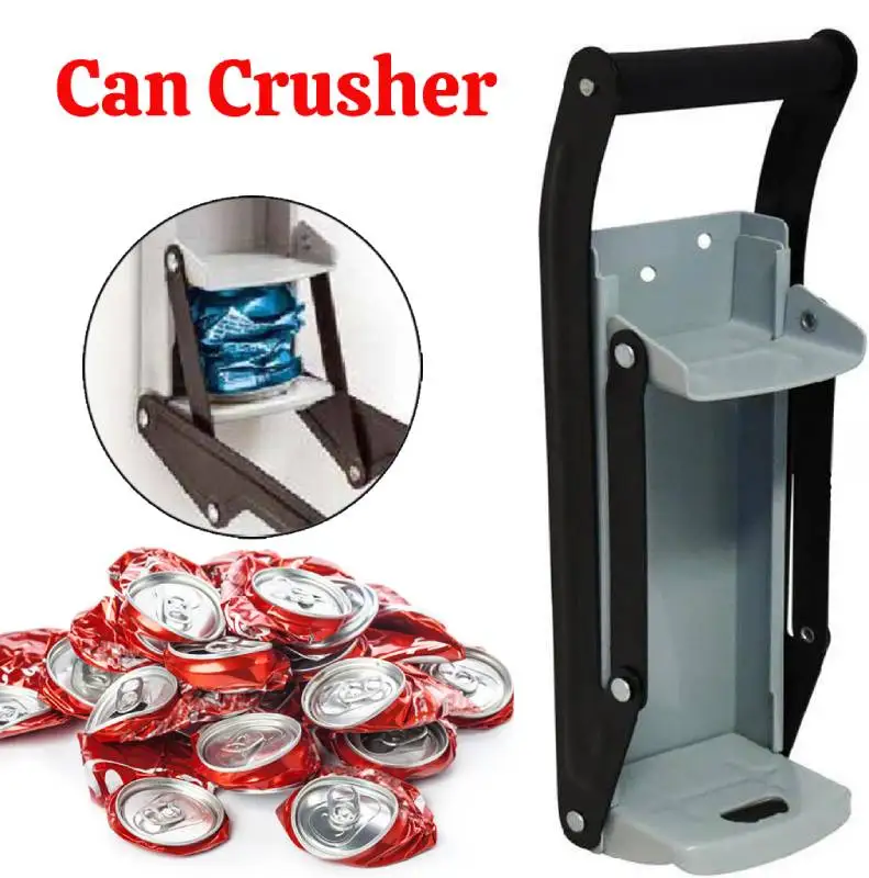 

1 Piece Portable Can Crusher Bottle Opener For Cans Beer Beverage Cola Soda Aluminum Beer Opener 16 Ounces Recycling Tool Home