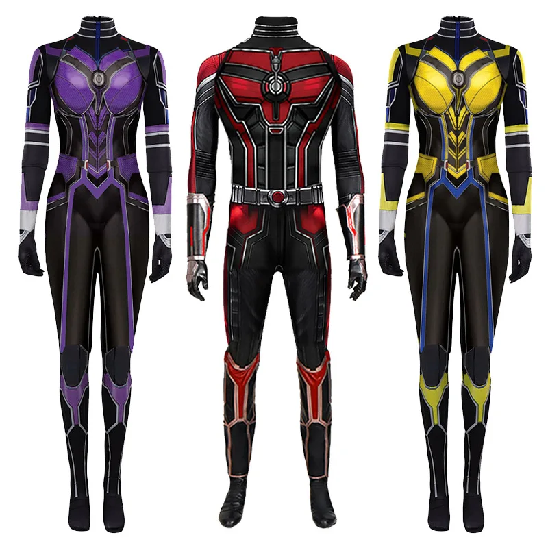 

Movie Quantumania Ant-Man Kostum Cosplay Jumpsuits Otot Superhero Pesta Kostum Cosplay Karnaval Halloween Bodysuit