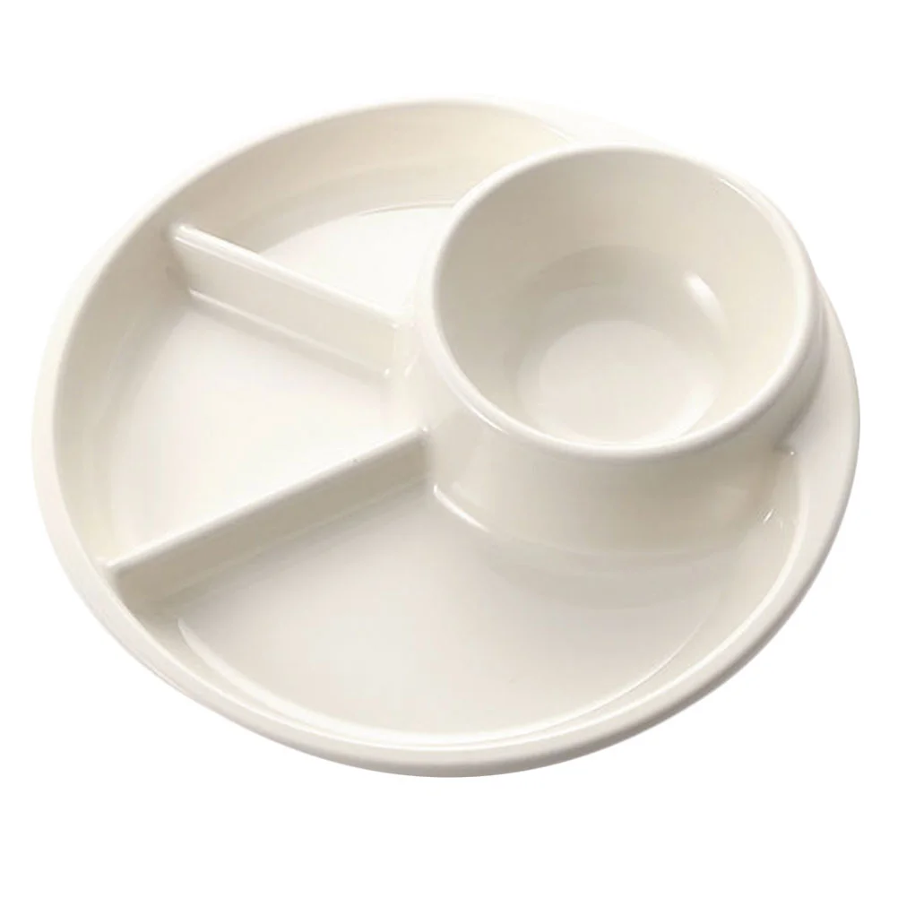 

Divided Plate Plates Serving Traydishdinner Compartment Trays Dessert Fruit Breakfast Salad Portion Dishes Appetizer