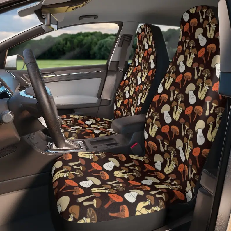 

Mushroom Forest, Goblin core, Cottage Core, Cute Brown Car Seat Covers | Custom