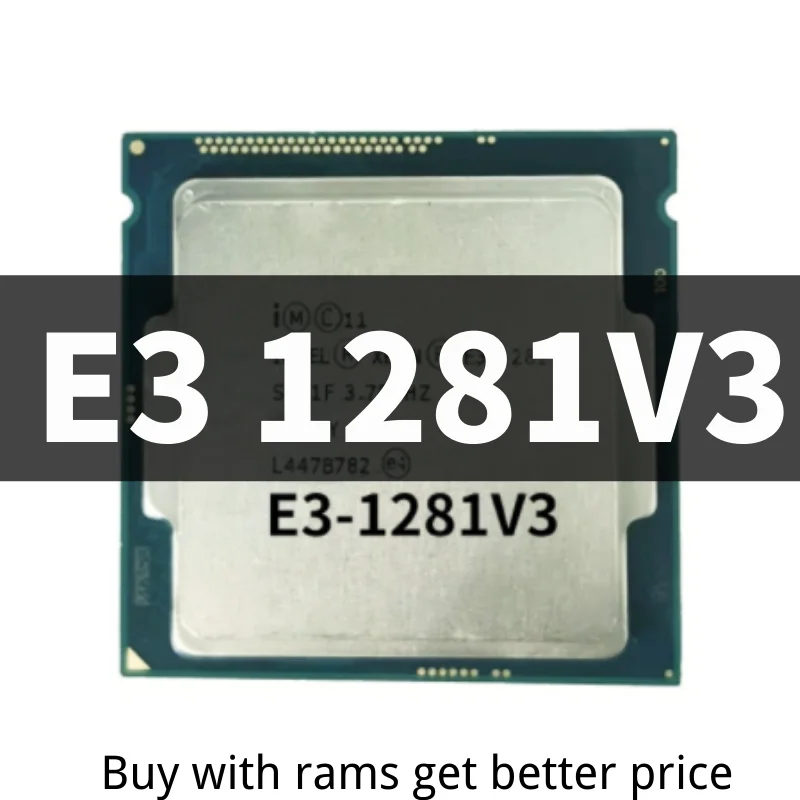 

Xeon E3-1281v3 E3 1281v3 E3 1281 v3 3.7 GHz Quad-Core Eight-Thread CPU Processor L2=1M L3=8M 82W LGA 1150