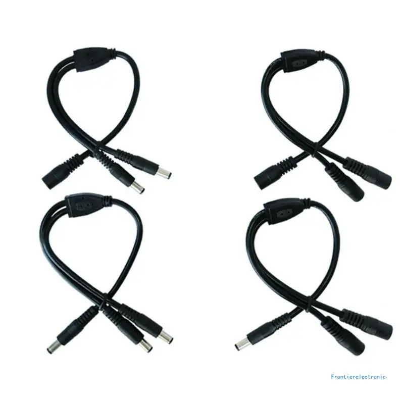 

Versatile 5.5x2.5mm Splitter Cable Convenient Power Solution Power Multiple Devices Simultaneously 4 Types for DropShipping
