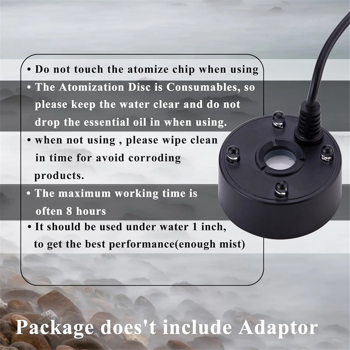 Генератор тумана 4-х цветные светодиодные мини-фонари с USB-портом для дома фонтана