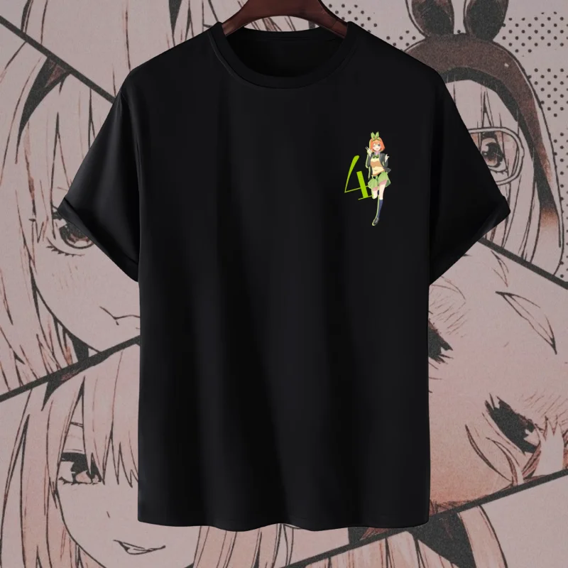 Футболка из аниме NAKANO YOTSUBA Katun Premium 24s-футболка для дистро готопучка нет Hanayome Nakano