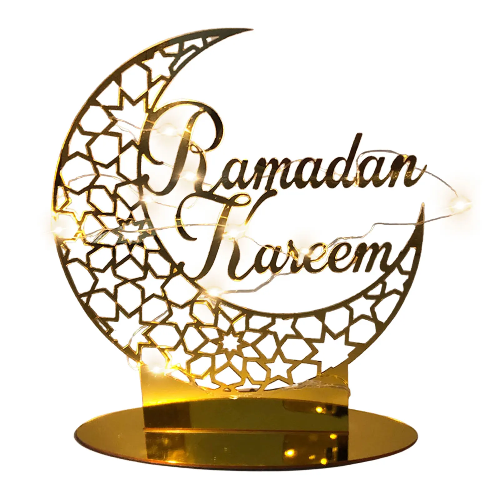 

Eid Mubarak Decorations Muslim Ramadan Decoration Islamic Muslim Style Table Decorations Acrylic Ornament For Living Room