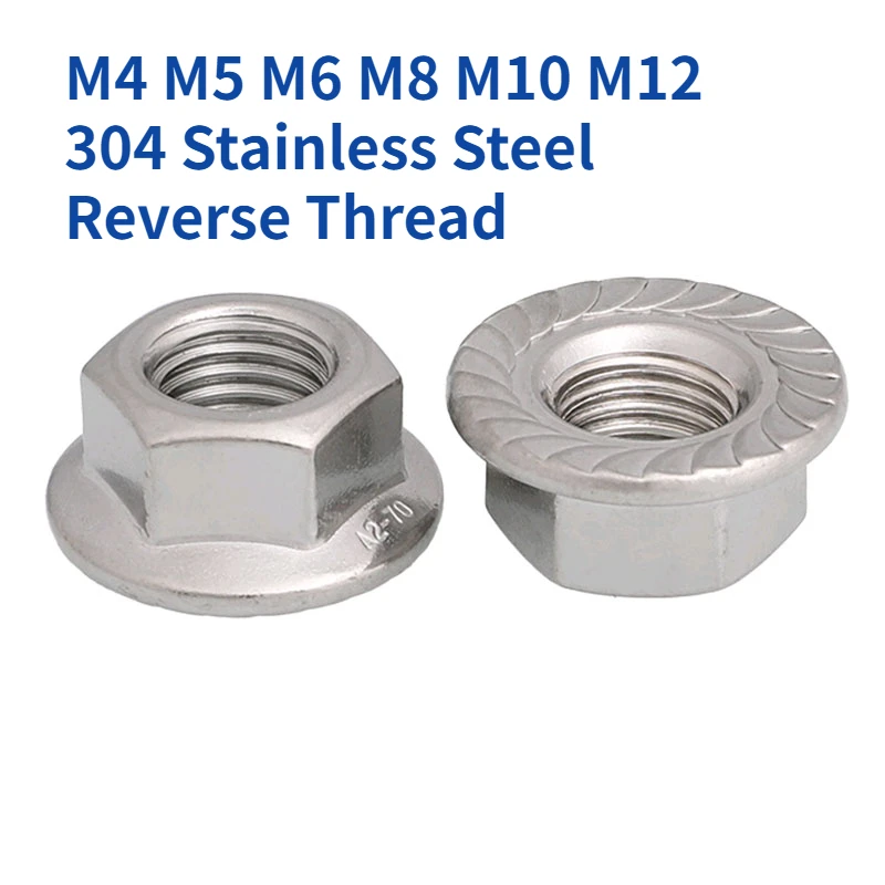 

Гайки фланцевые шестигранные нержавеющие M4 M5 M6 M8 M10 M12