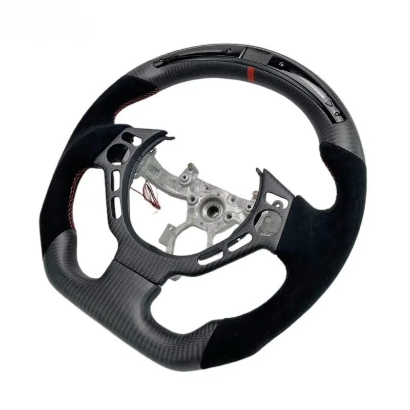 Фото Руль Ever-Carbon Racing ECR Custom Matte Carbon Fiber LED для R35, карбоновый, матовый, с LED-подсветкой №2
