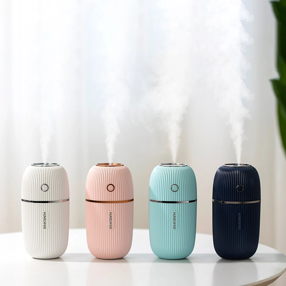 

ALLOYSEED Portable USB Air Humidifier LED Aroma Oil Diffuser For Home Car Desktop Mini Purification Atomizer Mist Maker Sprayer