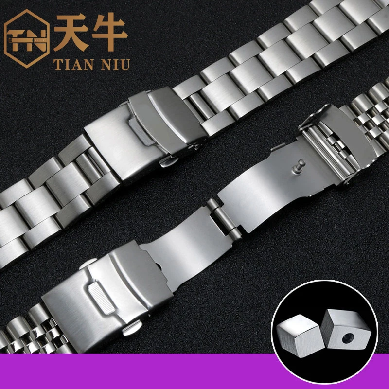 Ремешок из нержавеющей стали для Seiko No. 5 SKX007/009 SRP599 SSK003 изогнутый металлический