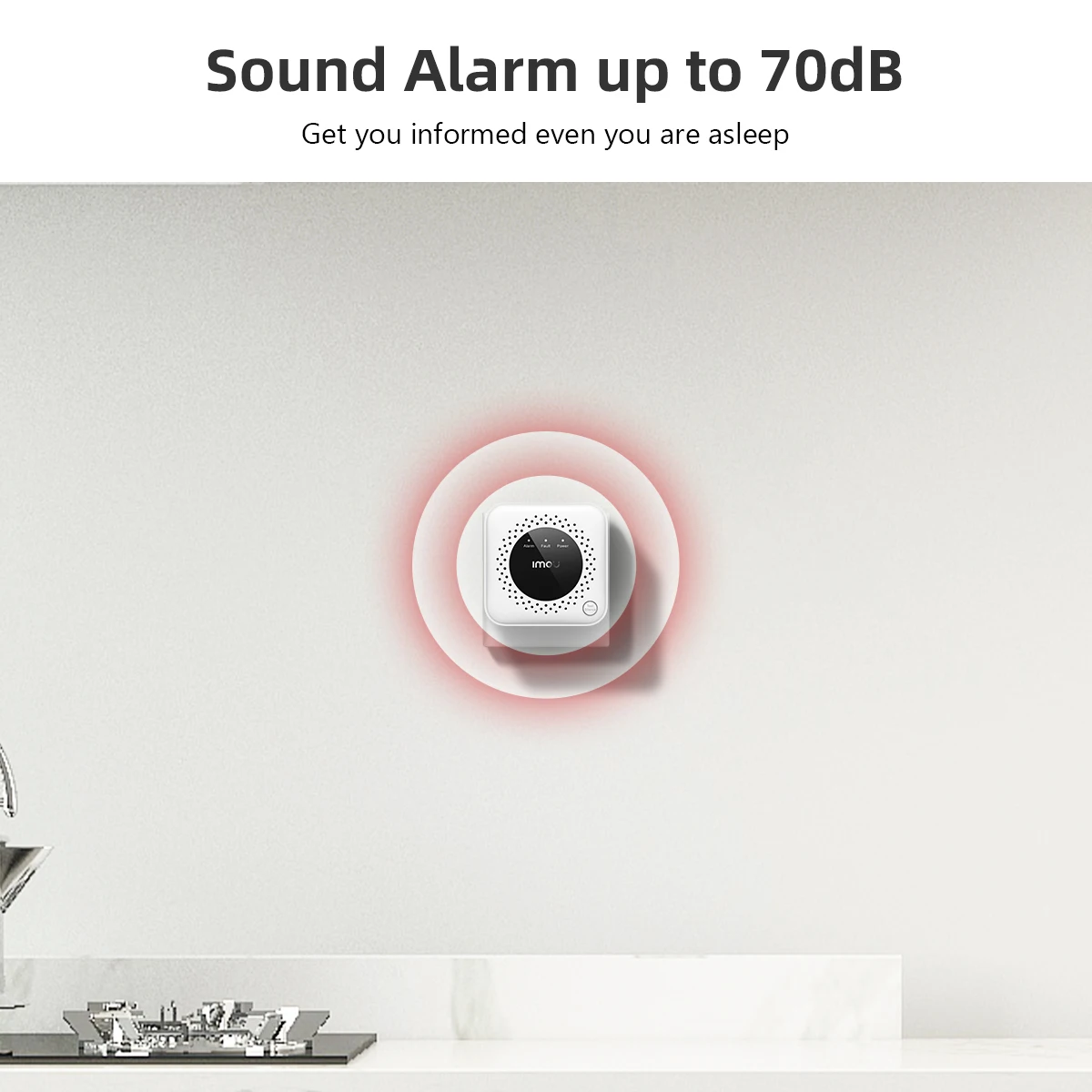 Скидка Газовая сигнализация IMOU WF1G, настенное крепление с высокой чувствительностью, стабильная производительность, низкая накладная поддержка Imou...