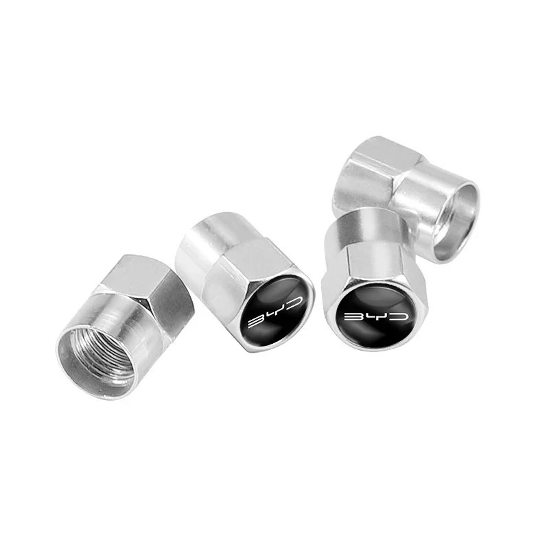 

4 шт., колпачки стержня клапана для колес автомобиля из металлического сплава для BYD F3 E6 Yuan Plus Atto F0 G3 I3 Ea1 Song Max Tang Dmi F3 2din 2014 G6 Qin