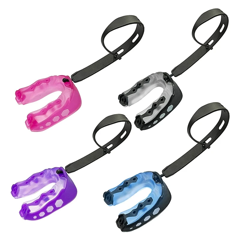 

Sports Mouth Guard, 4 Pack Adults and Junior MouthGuard with Case for Boxing, Fit Lacrosse, Basketball, Football, MMA