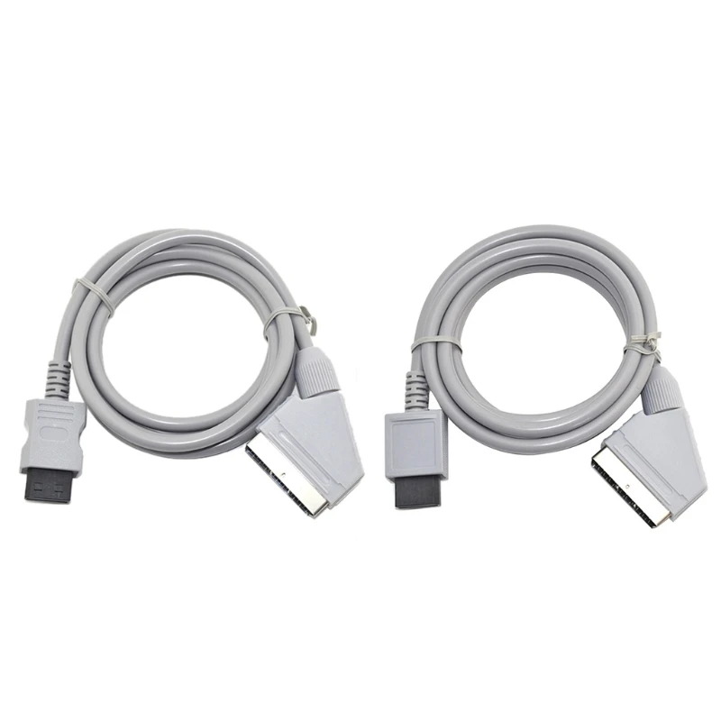 E56B 1 8 м RGB Scart Video AV-кабель подходящий для видеоигр Wii-U