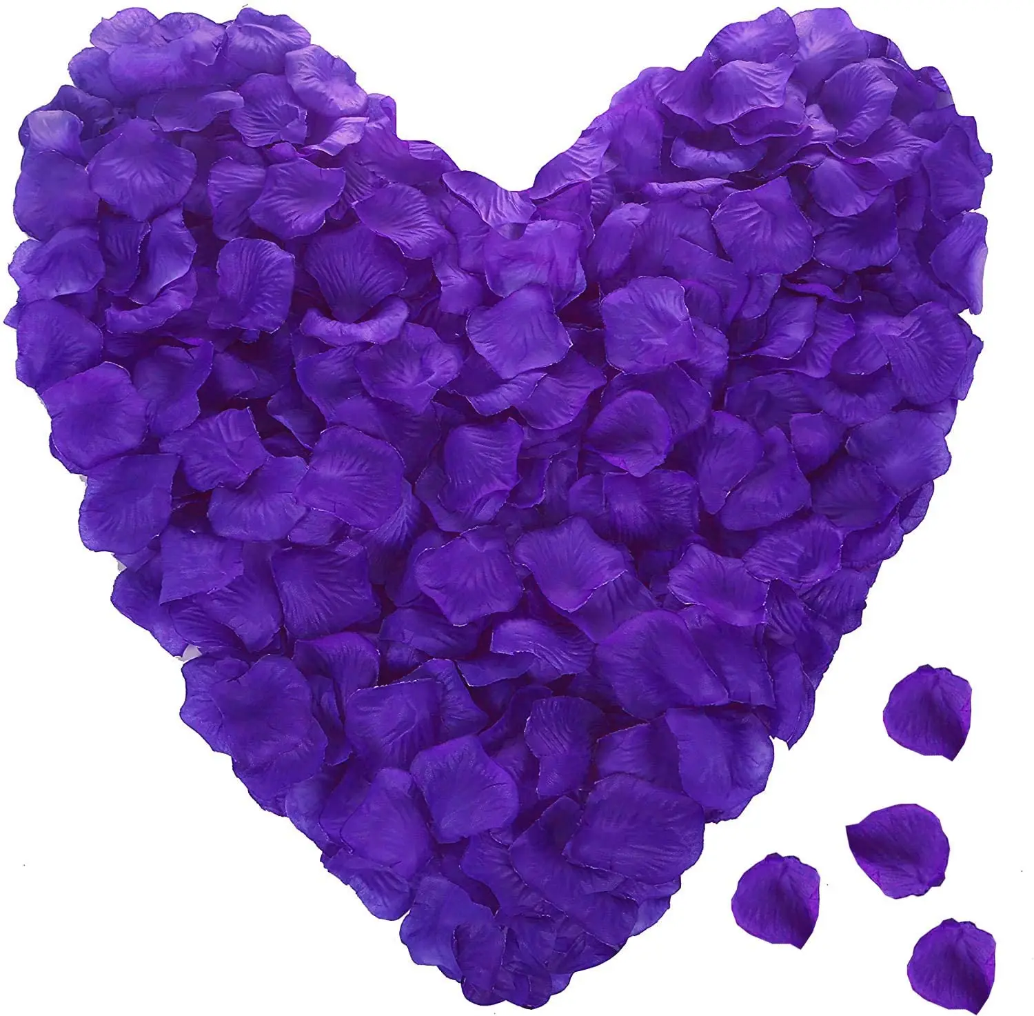

2000 PCS Artificial Silk Rose Petals Decoration Wedding Party ,Valentine Day, Event,Romantic Night (Dark Purple)