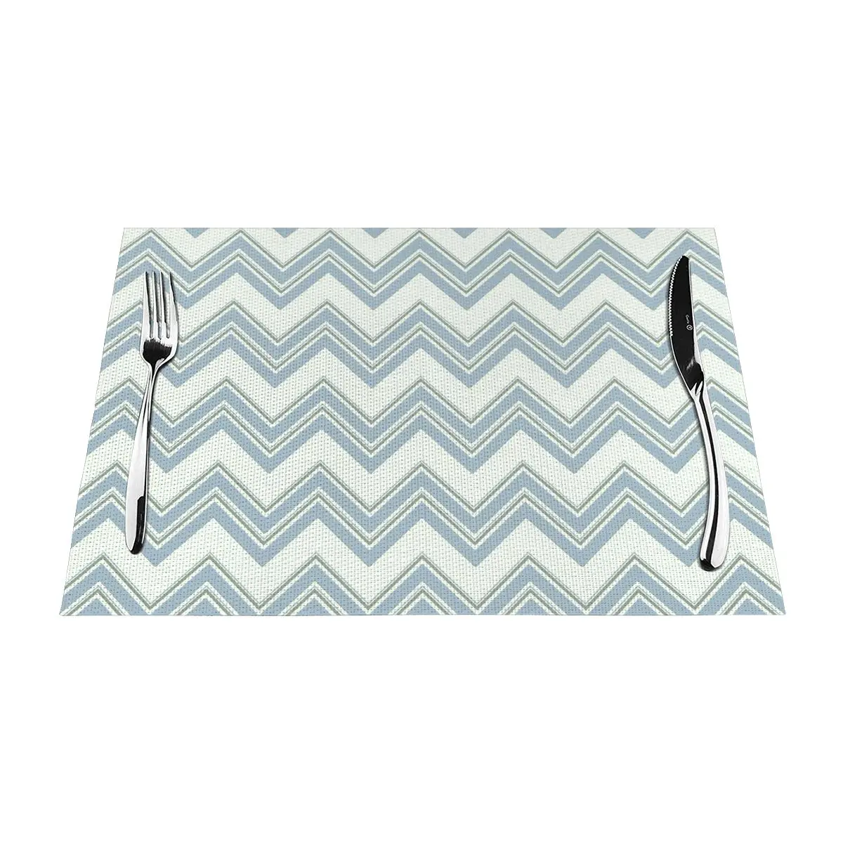 

Indoor Parties Non-Slip Easy Clean Washable Wipeable Waterproof Stain Resistant Vinyl Grey Kitchen Place Mats Table Placemats