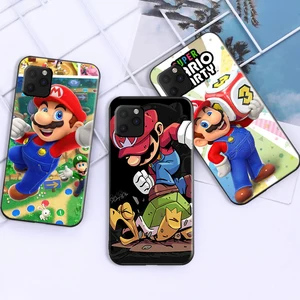 super mario phone case for funda iphone 11 13 pro max 12 mini x xr xs max 6 6s 7 8 plus back liquid silicon coque celular etui free global shipping