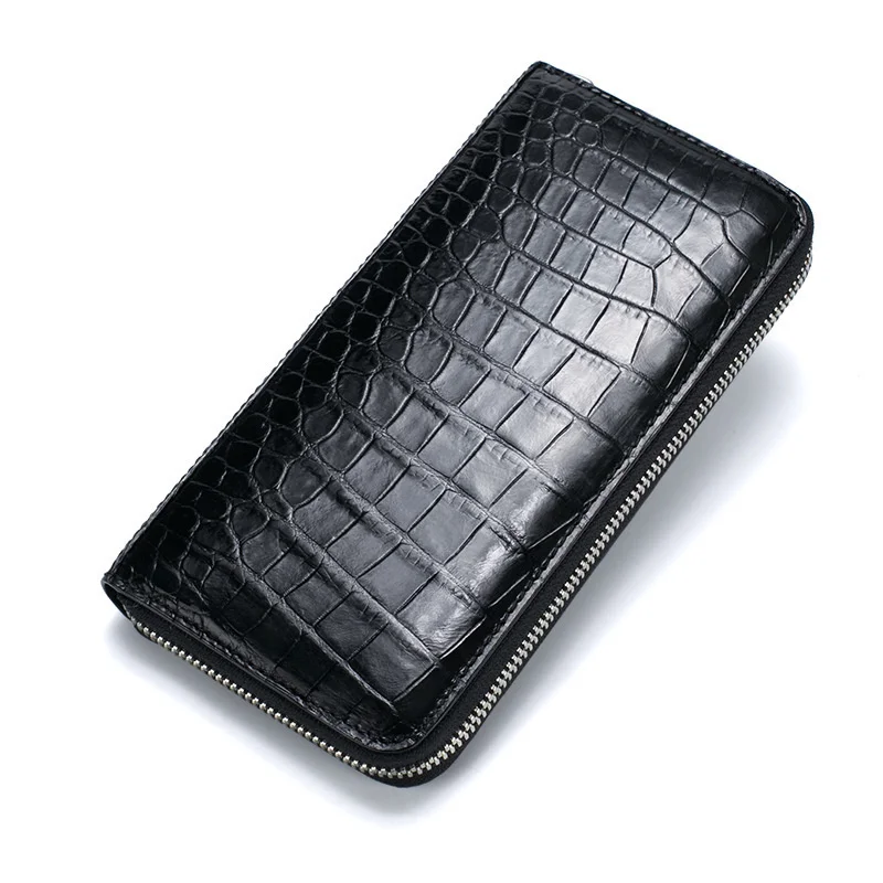 

Кошелек мужской из натуральной кожи, Роскошный деловой клатч на молнии с несколькими кармашками для карт, повседневный трендовый держатель для подмышек