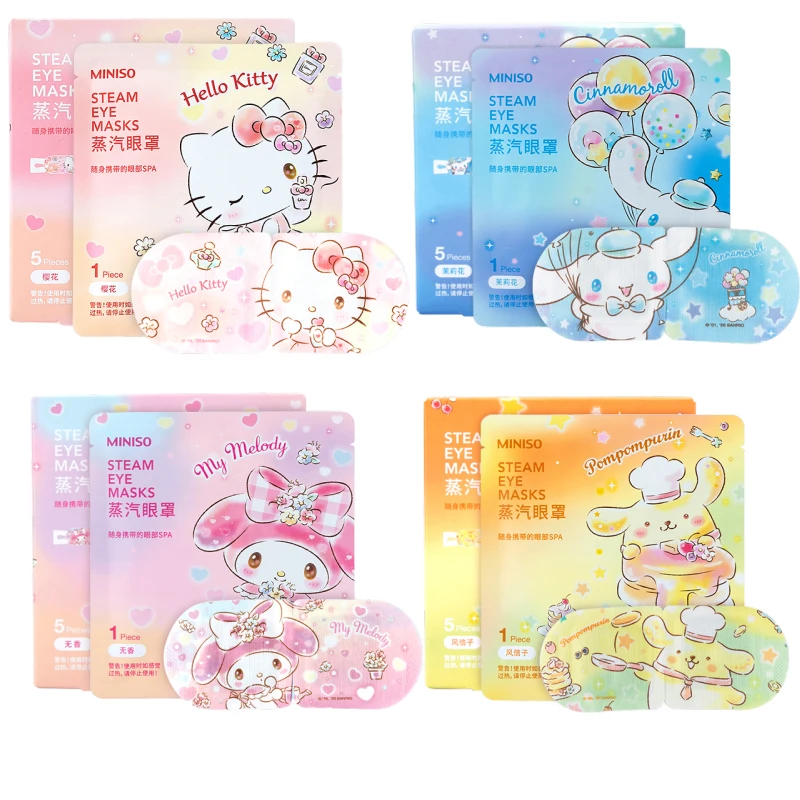 

Anime Kittys Mymelody Cinnamoroll Onpompurin Fantasy Series Steam Eye Mask Heat Eye Patch Eye Fatigue Girl Gift Kawaii